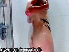 Daisy Washing Her Hairy Pussy In The Shower