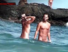 Unshaved twat Teen Stripped at the beach