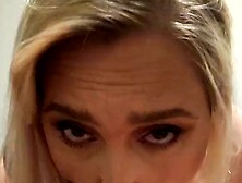 Fresh curvy chubby college slut enjoys choking/gagging on wide wang!