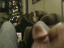 Jerking near granny (cumshot)