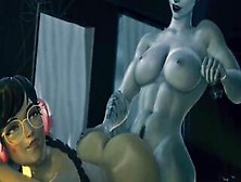 Futa Widowmaker X D. Va Anal/spanking