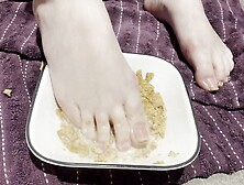 Foot Cereal Made Just for You - Cinnamon Toast Crunch, Served with My Feet