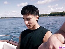 Hotty Elias and Marcus McNeil masturbating and banging every other on a boat. Out in the open ocean there's no one who can watch