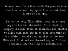 Amazing cuckold swinger wife filmed by hubby with text commentar