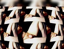 A skull a suitcase and a bottle of wine.