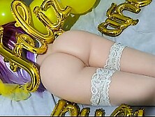 HAPPY NEW YEAR!!! - I fuck my virgin stepdaughter,  new year,  new ass and tight pussy