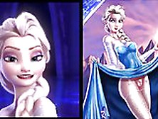 Sekushilover - Disney Elsa Vs Naked Elsa