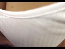 Blonde Milf Gives Handjob in Public Subway