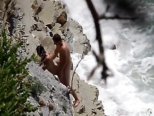 Quickie Sex At The Beach Caught Voyeur