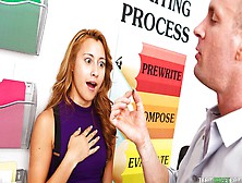 Long hair scene with good-looking Marina Angel from Innocent High