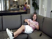 When you get caught by your stepmom sniffing her pantyhose