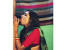 Beautiful Indian Wife In Saree Deepthroats