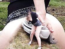 exhib,  ass-sex and butt to mouth for this fishing chick