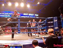 Muay Thai fight and impure sex at home after for this amateur pair