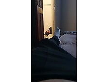 Stepson tries to jerk off while his maid vacuums his room