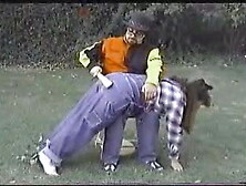 FATTY SPANKED ON THE FARM