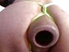 exhibitionist whore with giant plug extreme anal