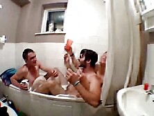 sharing a bath - Josh,  why are you naked?
