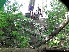 russian pissing public hidden