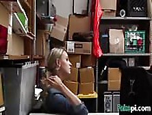 Blonde Hottie Sucking Cop Doggy Style