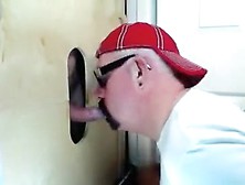 Gloryhole 1St Time Visitor Cums Back To Feed