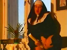 Nun having pleasure