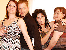 Three Mature Women Sharing One Fucking Dude - MatureNL
