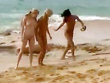 Playtime On Lesbian Beach