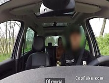 Beautiful Ass Redhead Bangs Fake Cop In Car