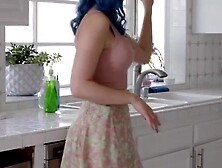 Big tits babe making lesbian gf squirt