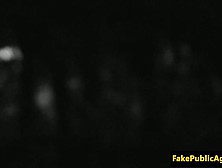 Public fucked eurobabe swallows cumload