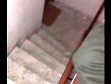 fucking in the apartment stairs while the neighbors sleep