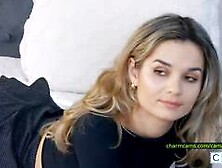 HelenWaldorf Bedtime Tease Blonde Hair,  Skirt Lift,  Thigh High Invitation for Rolepla