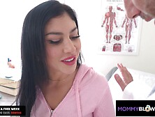 DOCTOR DEEPTHROAT Fixes GORGEOUS BUSTY BRUNETTE Babe's Cock Craving - MommyBlowsBest