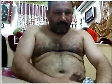 Bear Masturbating: Mature Arab Edition