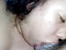 The Bitchs Nasty Tongue Rolls All Over My Hard Cock,  Going Crazy With Her Insane Blowjob
