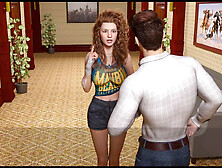 Voluptuous redhead first-timer with a big ass ready for action