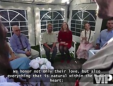 VIP4K.  Pleased Marriage is the Bride's Large Natural Melons