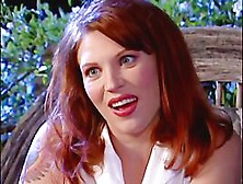 A lot of slit and a lil'bit of butt(a natural redhead)