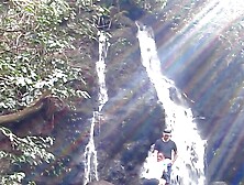 Public Waterfall Blowjob