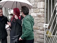 Ginger amateur thot gets her first double penetration