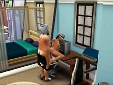 Sex with Santa after the disco.  bangs a student - whims sims 4