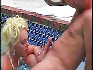 Original MILF Hunter and fucks him good poolside