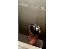 German chick spied in camping shower