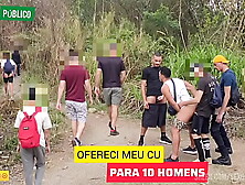 I TOOK two STRAIGHT FRIENDS TO FUCK MY BUTT IN PUBLIC, WHERE STUDS USUALLY GO FOR A WALK. WHILE EACH 1 TAKES A SPOT TO EAT MY BU