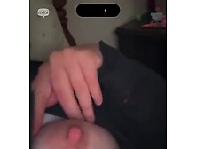 Slut shows her erect nipple