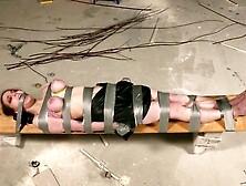 Captured,  tied and punished