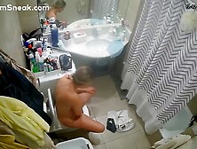 Hacked Cam - Big Tits Blonde In Bathroom. Mp4