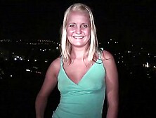 Fresh fine youngster slut PUBLIC gang bang orgy with strangers