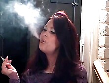 4 Clips Of Beautiful Brunette Smoking Sexy